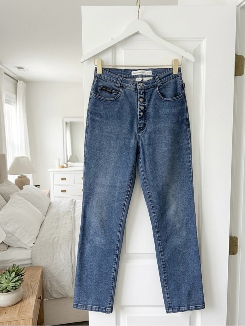 High-Rise Button-Fly Women's Western Ethics Jeans